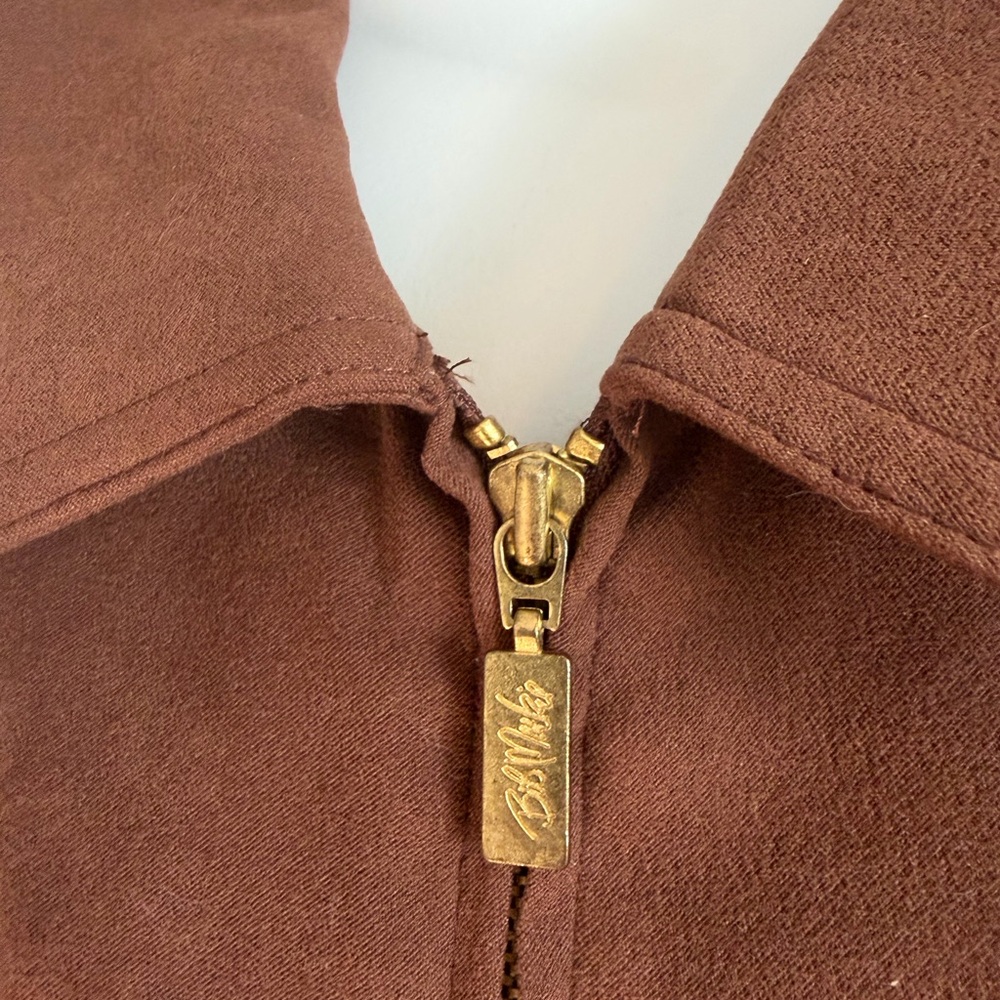 VTG Bob Mackie Wearable Art Phoenix Embroidered Faux Suede Jacket Brown 3X - Picture 3 of 8